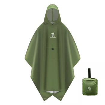 Qunature | Multifunktionaler Regenponcho – Wasserdichtes Regencape für Outdoor & Fahrrad